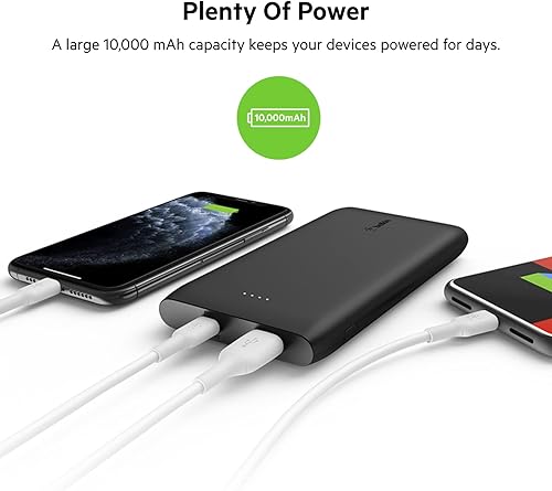 Miniatura 4 de Belkin Banco de energía USB-C PD de 10 K (carga rápida, cargador portátil y báscula de equipaje Etekcity, peso de maleta portátil digital