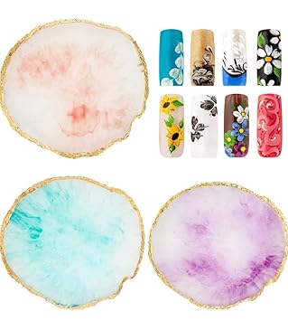 Nail Mixing Palette Polish Color Mixing Resin Nail Holder Nail Art Mixing Tools