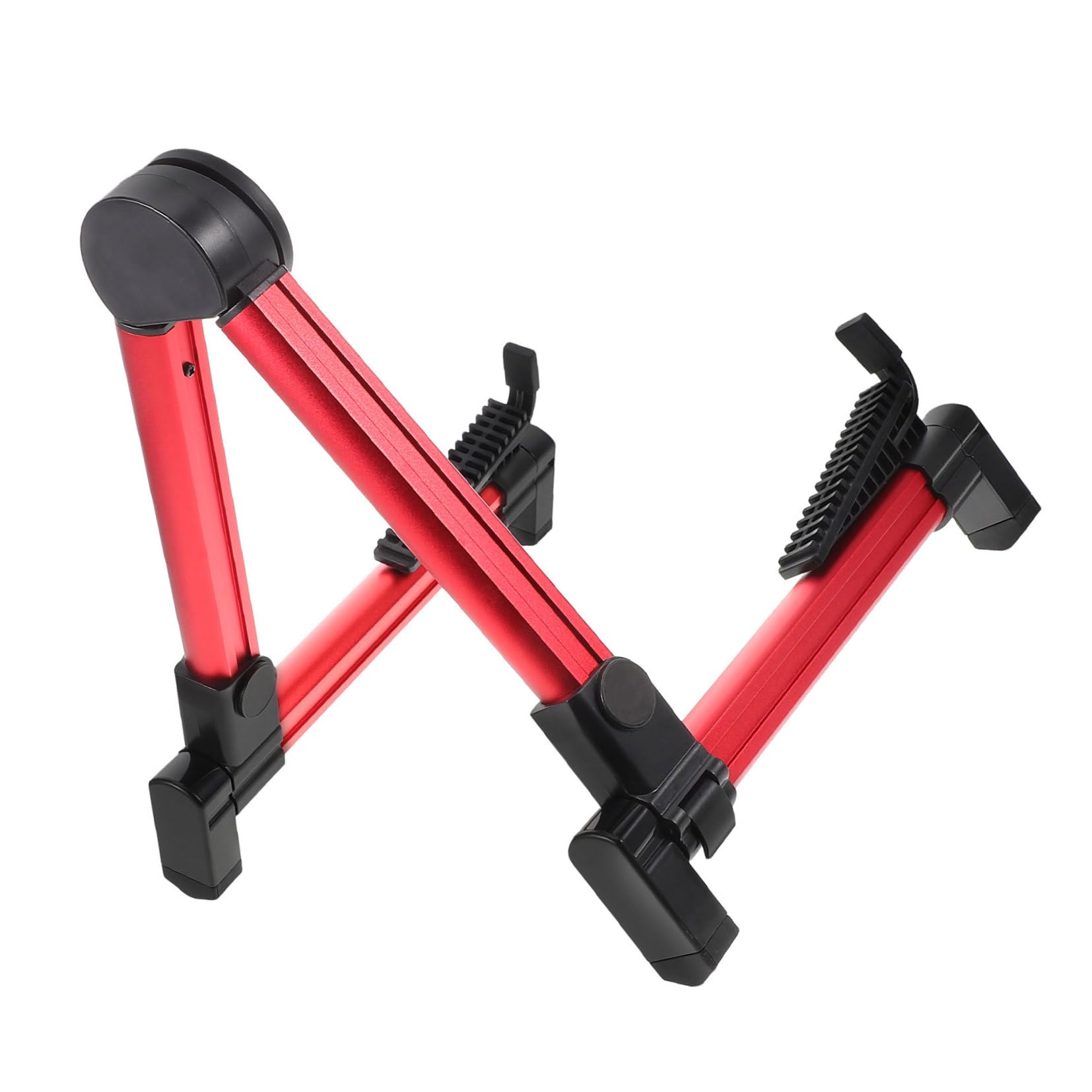 Porte-instruments métallique rouge haut de gamme, stand de guitare électrique et acoustique stable