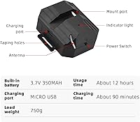 Vista 7 de Drone Airdrop Dropper Control Remoto Lanzador Accesorios para DJI Mini 3 Pro
