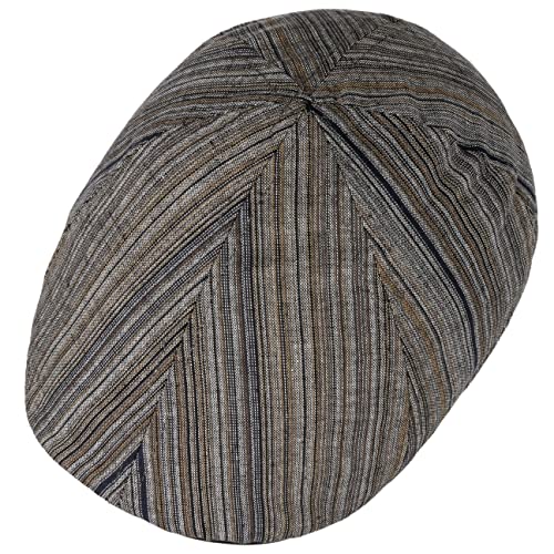 Casquette plate a rayures multicolores Lipodo style Gatsby leger