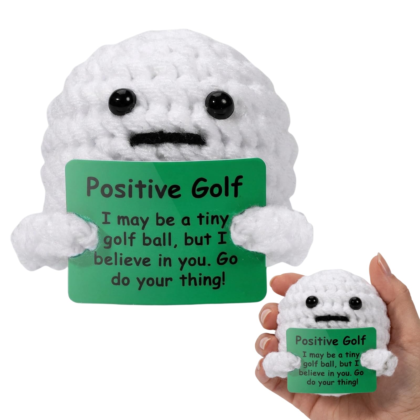 TZMFHD Funny Golf Balls, Novelty Plush Toys for Golf Enthusiasts, Hand-Woven Design for Home and Office Decor, Amusing Golf-Themed Gifts for Sports Lovers, Soft Textured Decorative Accessories