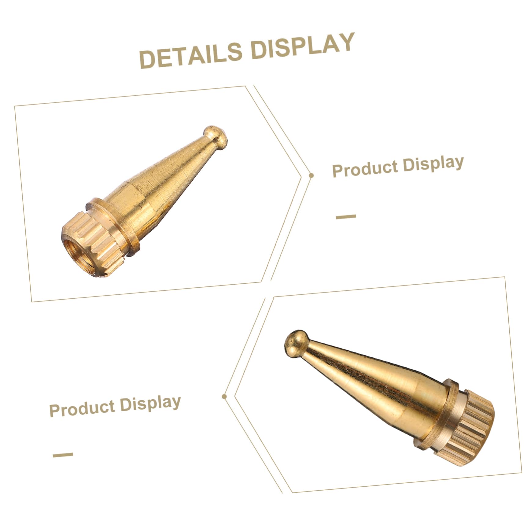 Mipcase 4pcs Copper Speaker Spikes for Shockproof Isolation Lightweight Sound Stand Feet for Amplifiers Turntables and Quality Material