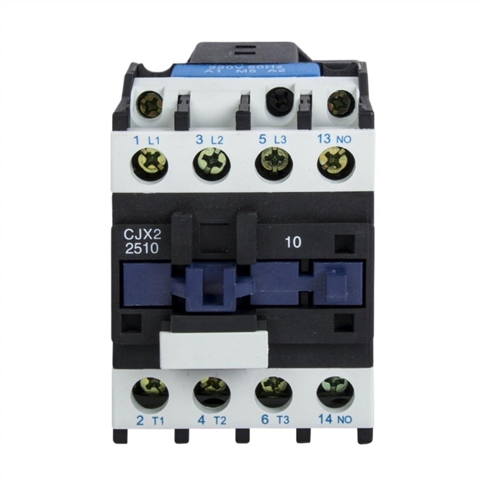 ETPBRIMSF 25A CJX2-2510 2501 AC Contactor 3Phase 3-Pole NO Coil Voltage 380V 220V 24V 50Hz Din Rail Mounted 3P+1NO Normal Open(2510 380v)
