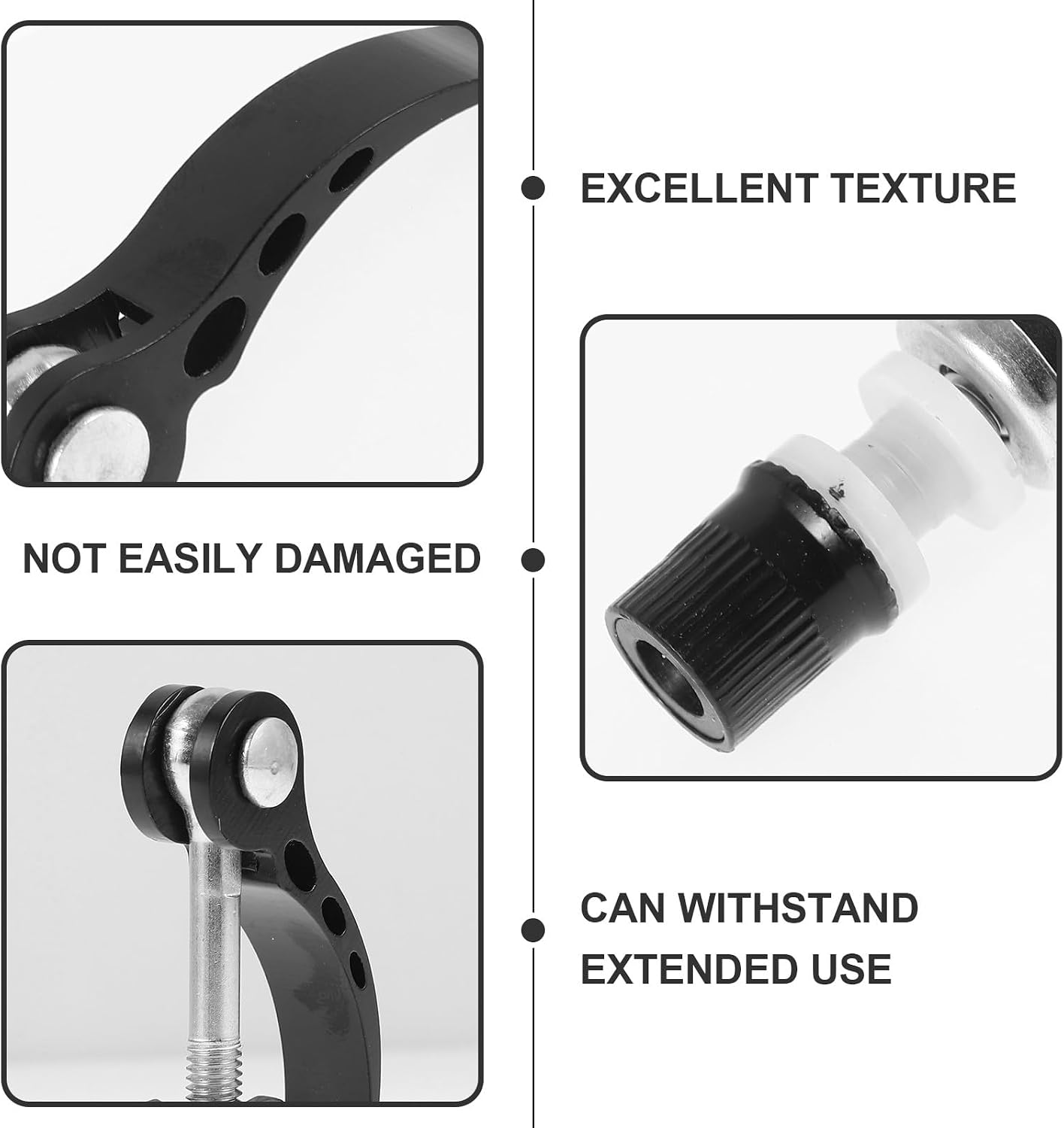 VICASKY 2pcs Bicycle Seat Clamp Quick Release Lever, Aluminum Alloy Metal Bike Seatpost Clamp for Mountain and Folding Bikes, Seat Tube Clip Bolt for Cycling Parts