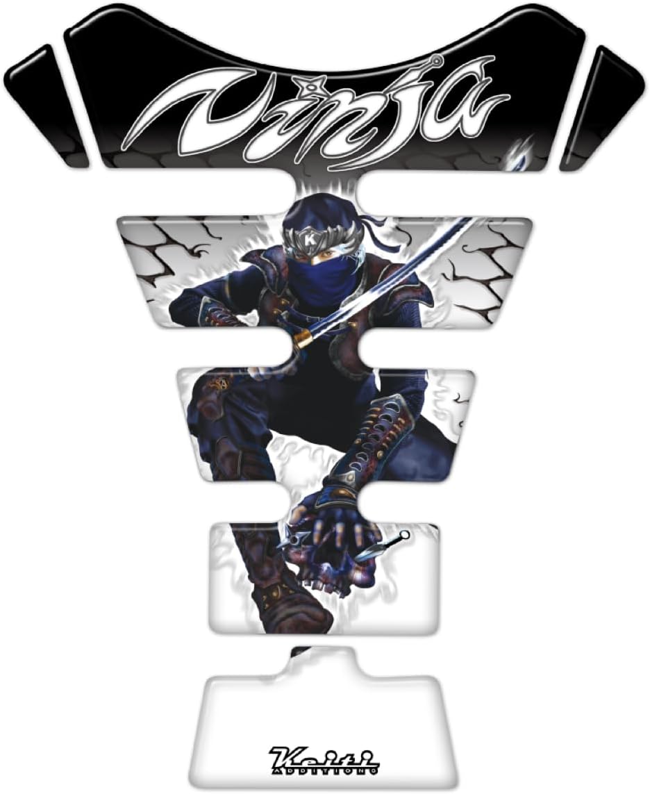 Keiti Motorcycle Tank Pad White/Clear Ninja TKW-501C