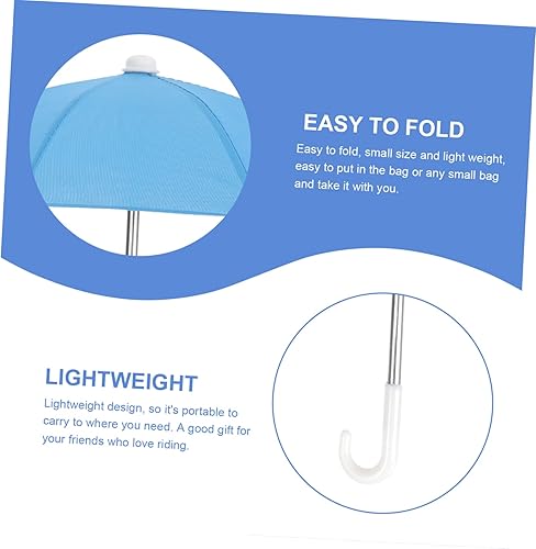Miniatura 5 de Hemobllo Paraguas de teléfono de ciclismo, mini paraguas para teléfono celular, paraguas para teléfono celular, sombrilla portátil para teléfono al