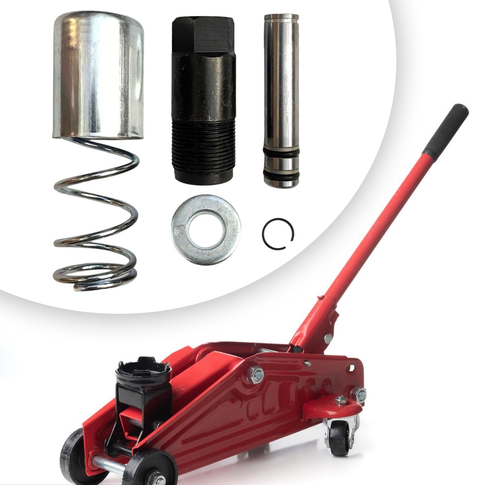 Double Pompe Horizontale à Piston, pièces de Rechange polyvalentes, Pompe à à vérin Horizontal hydraulique Robuste pour Jeu de Joints de Voiture, Un