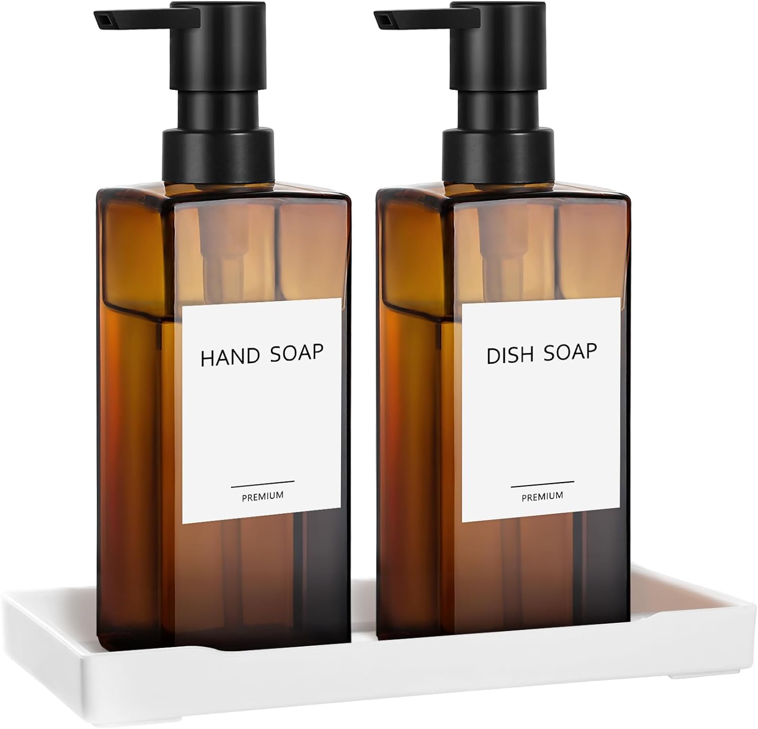 Amazon.com: GMISUN Hand and Dish Soap Dispenser Set, Dish Soap ...