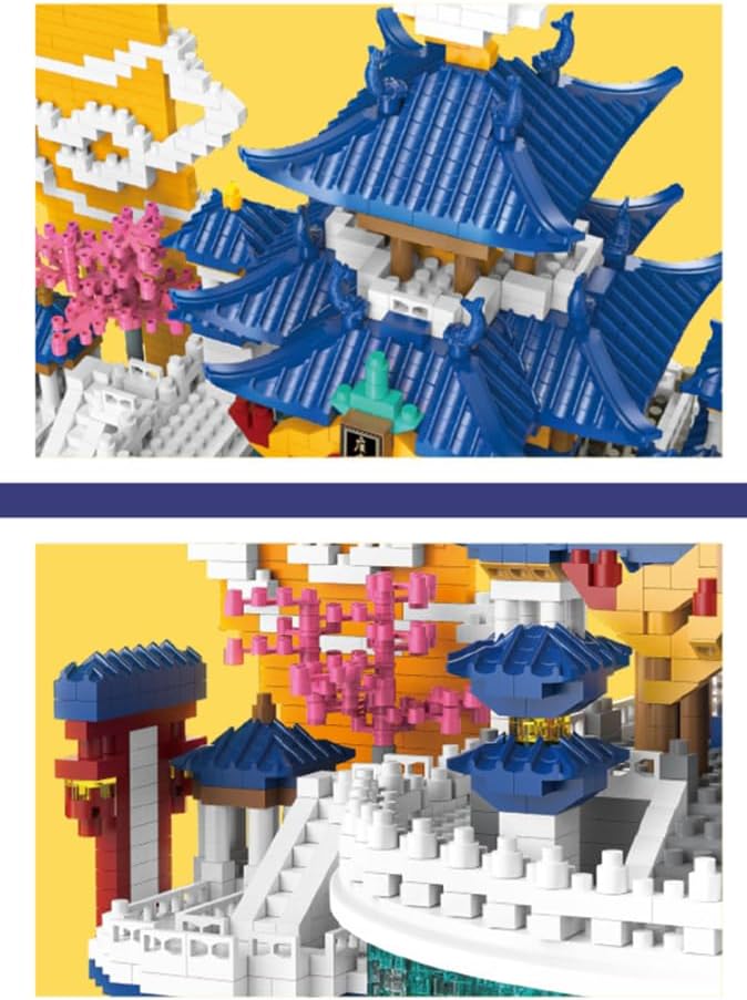 Kina view of palace architecture and cherry blossoms