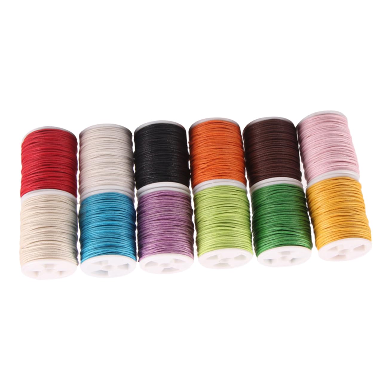 EXCEART 24piezas Cuerda De Algodón Encerado De Mixtos para Manualidades Decoración Artística y