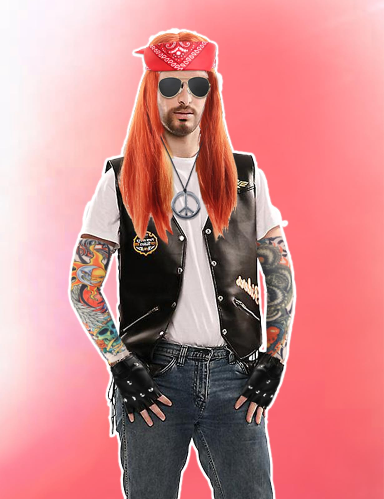 8 Pcs Rock Star Fancy Dress - Image 4