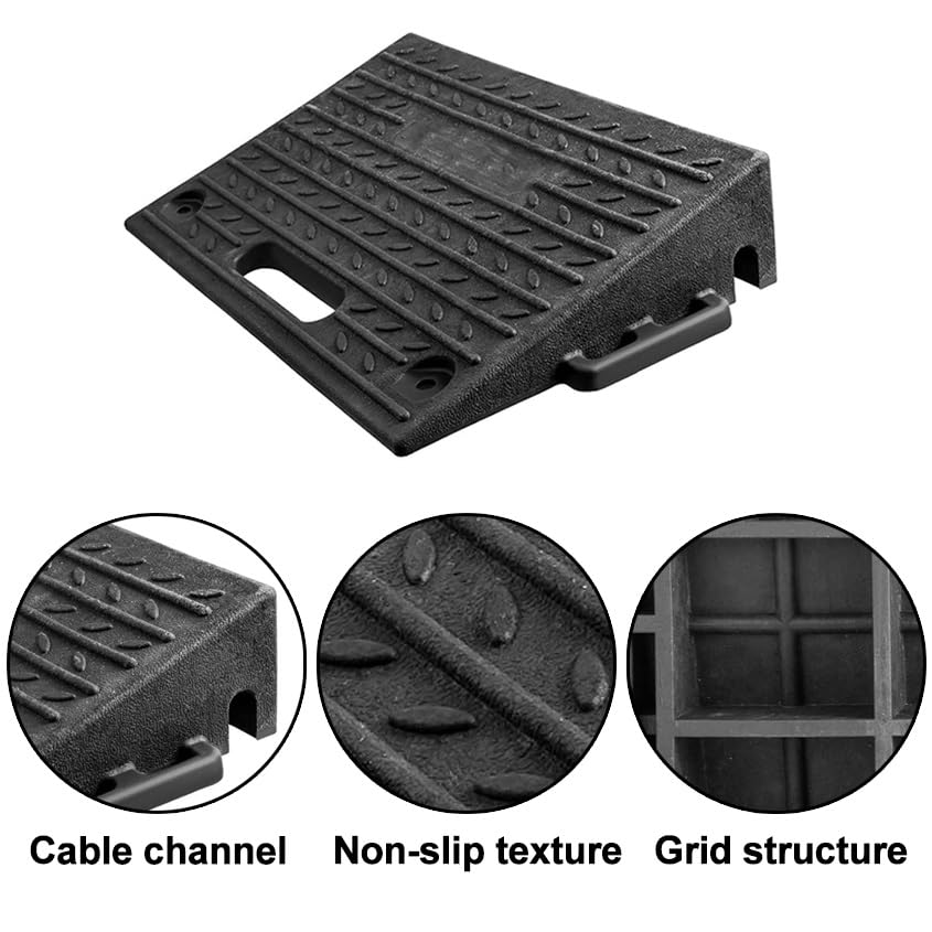 Rampa portátil de umbral para escaleras con canal para cables miniatura 4