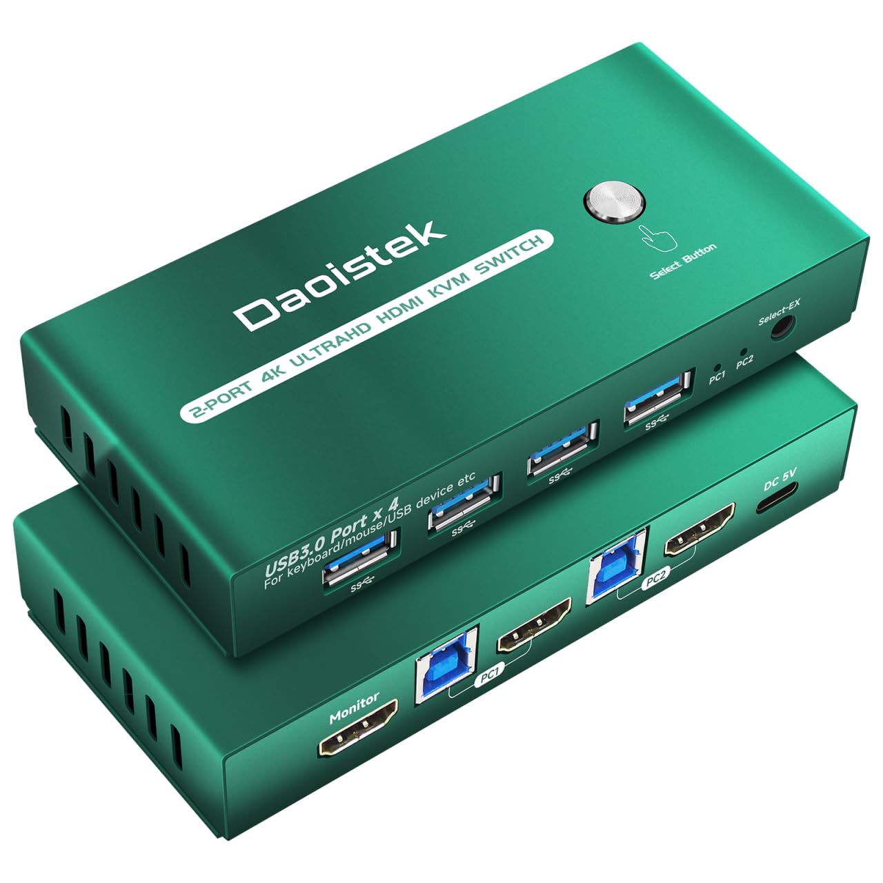 KVM Switch HDMI EDID Emulator 2K 144Hz 2 Port KVM Switch 1