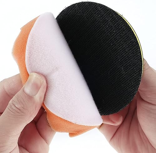 Miniatura 2 de FUYGRCJ - Juego de 12 almohadillas de pulido de 4 pulgadas de esponja y lana para pulir con cera con adaptador de taladro M10, accesorios de