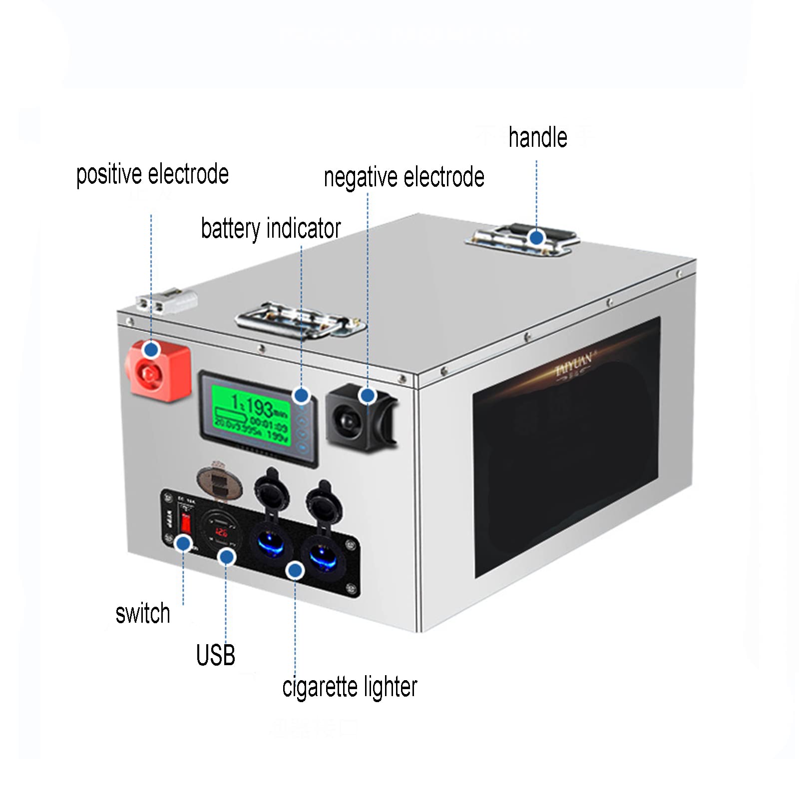 150AH 200AH 250AH 300AH akumulator litowo-żelazowo-fosforanowy 12 V LiFePO4 Bateria 3500 Cykl Akumulator litowo-jonowy Wbudowany akumulator BMS Idealny do kamperów, 12v200ah