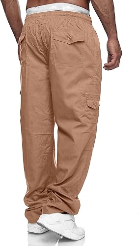 Miniatura 2 de Pantalones cargo casuales de sarga para hombre, los mejores pantalones deportivos para hombres altos y ajustados para hombre, pantalones de traje