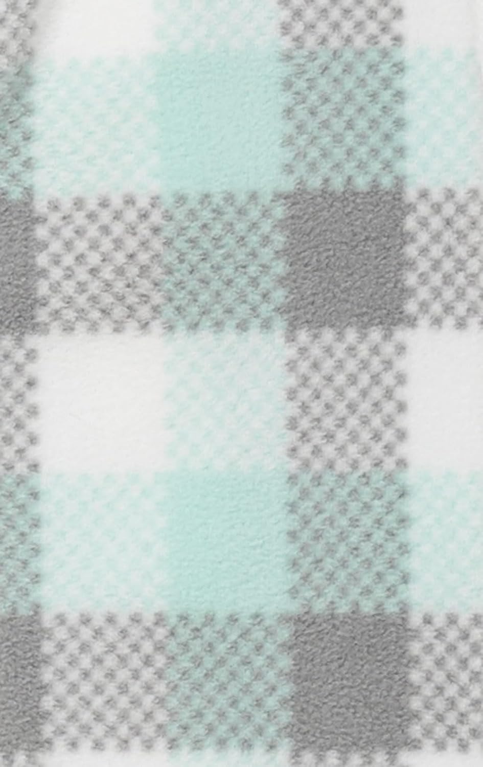 PajamaGram Kids PJs - Plaid Pajamas For Girls, Snuggle Fleece Hoodie, Mint, 6 - Image 4