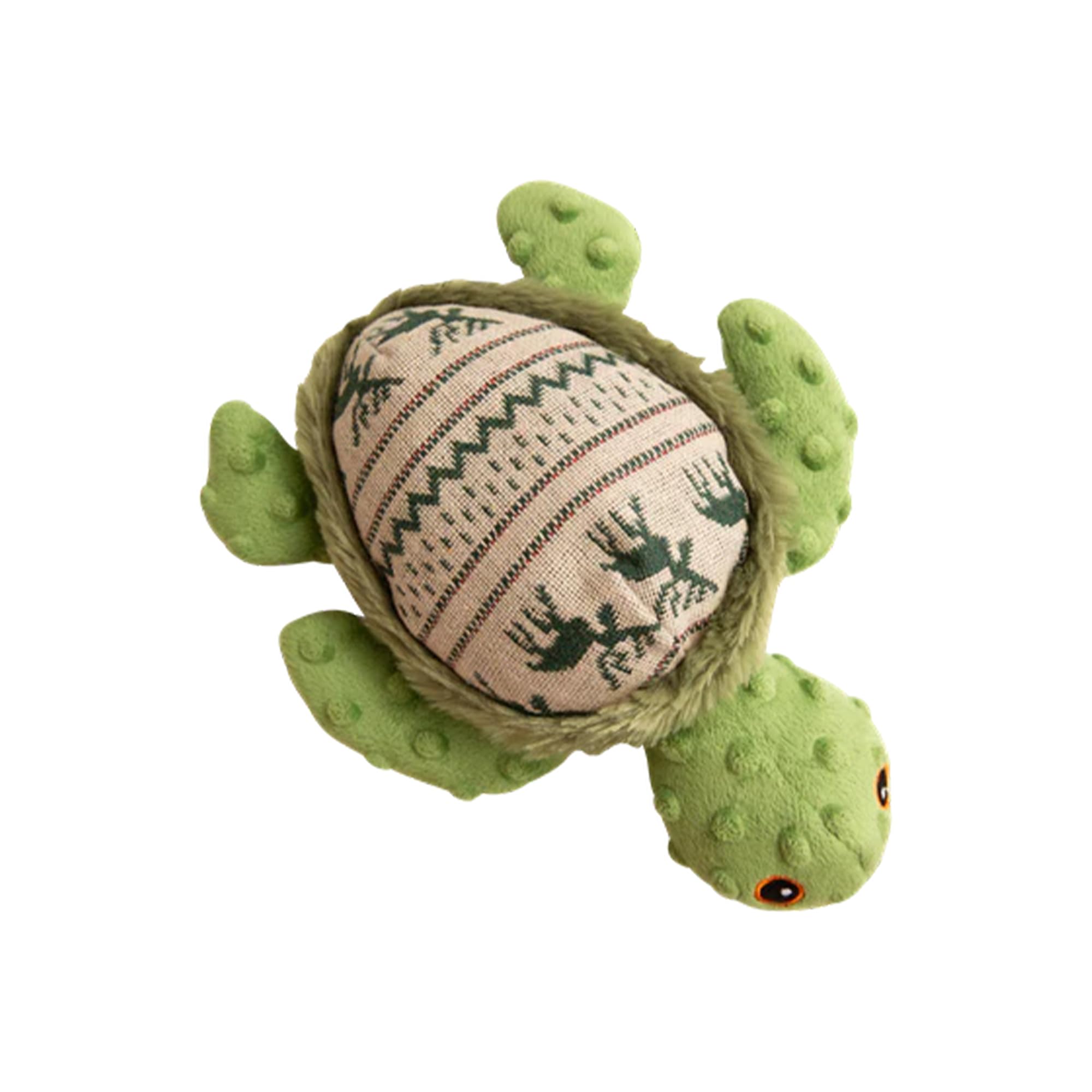 SNUG AROOZ Holly the Turtle Dog Toy with Repair Patch - Ugly Christmas Sweater - Soft & Squeaky Plush for Holiday - Eco-Conscious - for All Dog Breeds