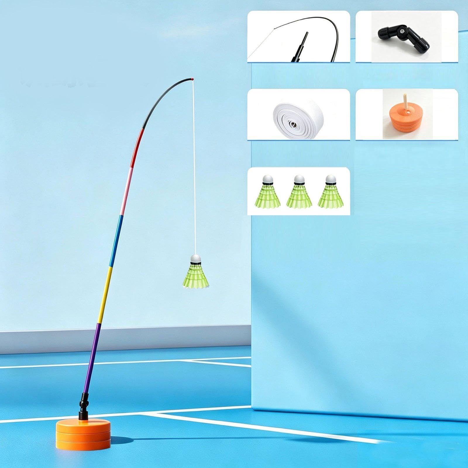 Entrenador de Bádminton con Automático. Dispositivo de Entrenamiento de Bádminton para Exteriores.