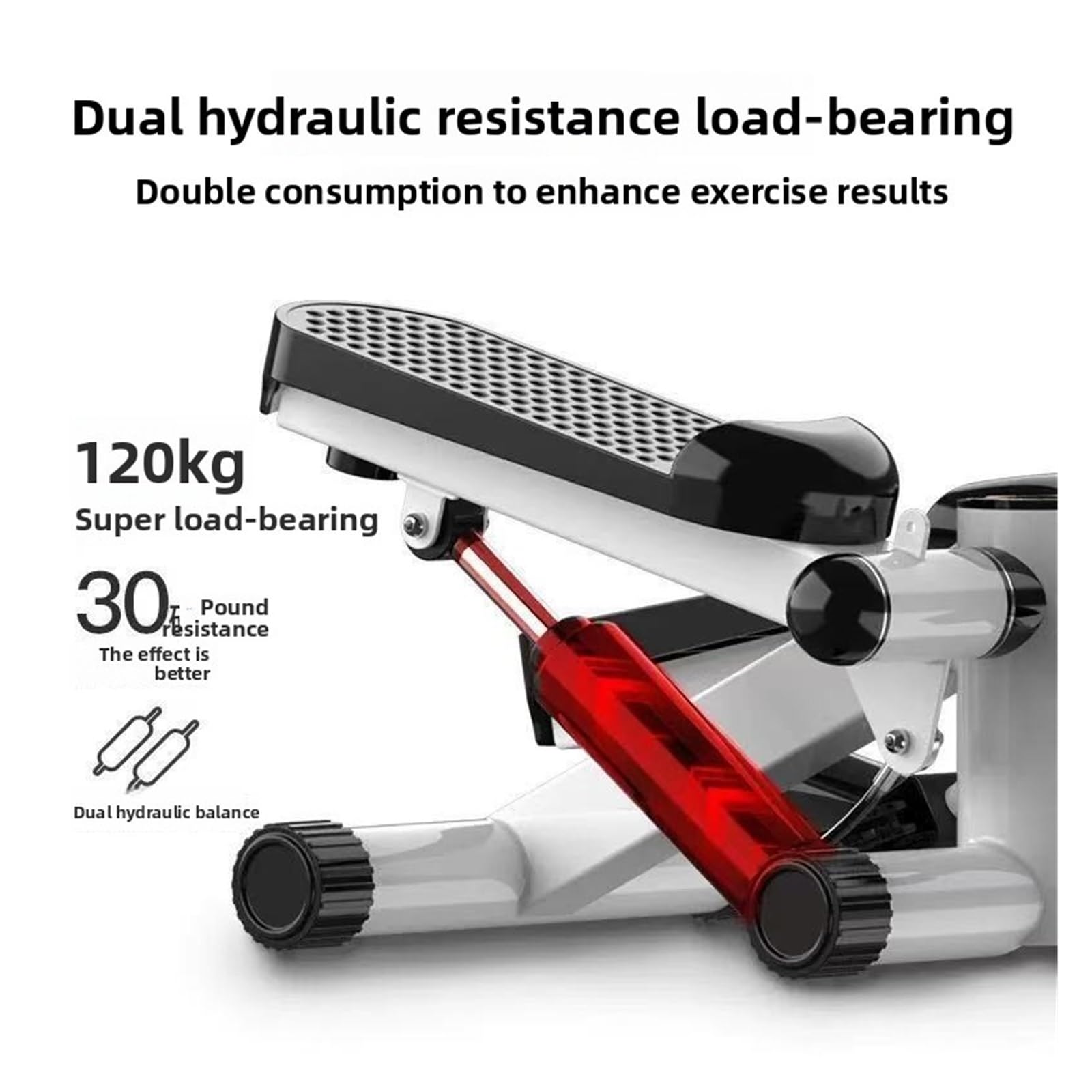 Mini Trainer Ellittico Compatto Con Resistenza Idraulica Silenziosa, Palestra Domestica, Stepper, Cardio, Esercizi A Basso Impatto For Bruciare I Grassi Funzionamento Silenzioso