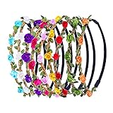 Diseño dulce y simple: los hairbands elásticos de la flor de las mujeres le harán mirada elegante, encantador y llamativo; Pueden emparejar a diversos estilos que arropan
