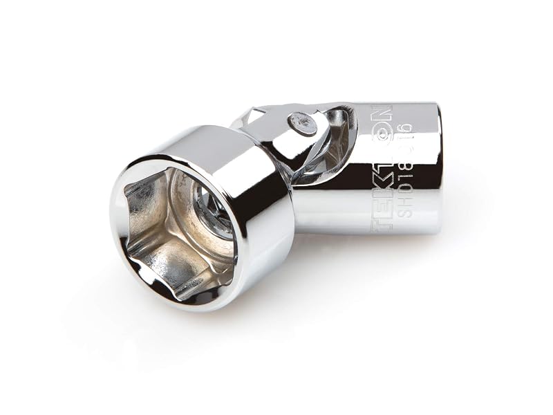 Soquete com Junta Universal TEKTON, Encaixe de 3/8 pol. (9,5 mm), Abertura de 5/8 pol. (15,9 mm), 6 Pontos, SHD18016