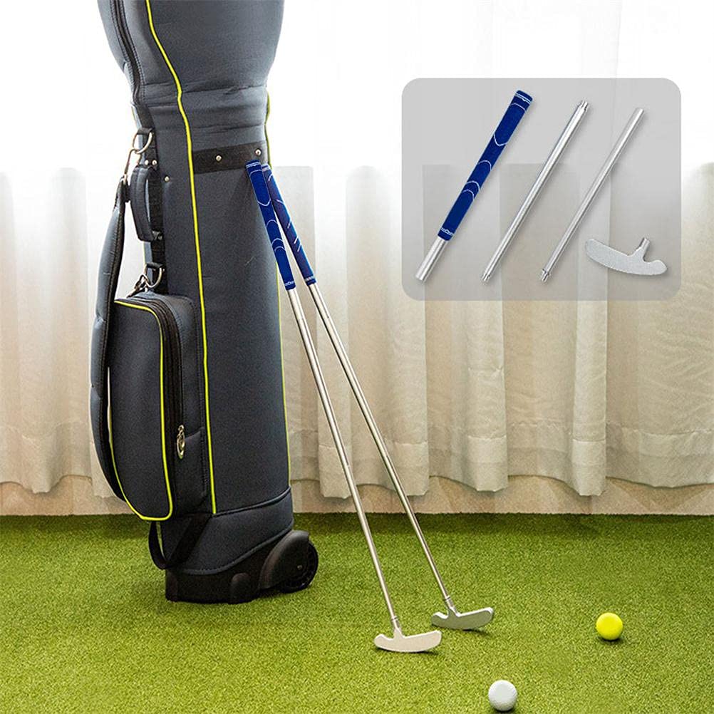 Putter de golf - Varilla de golf extraíble ajustable de aleación bidireccional para golfistas diestros o zurdos, mango antideslizante, fácil de instalar, club de práctica de golf para niños y adultos