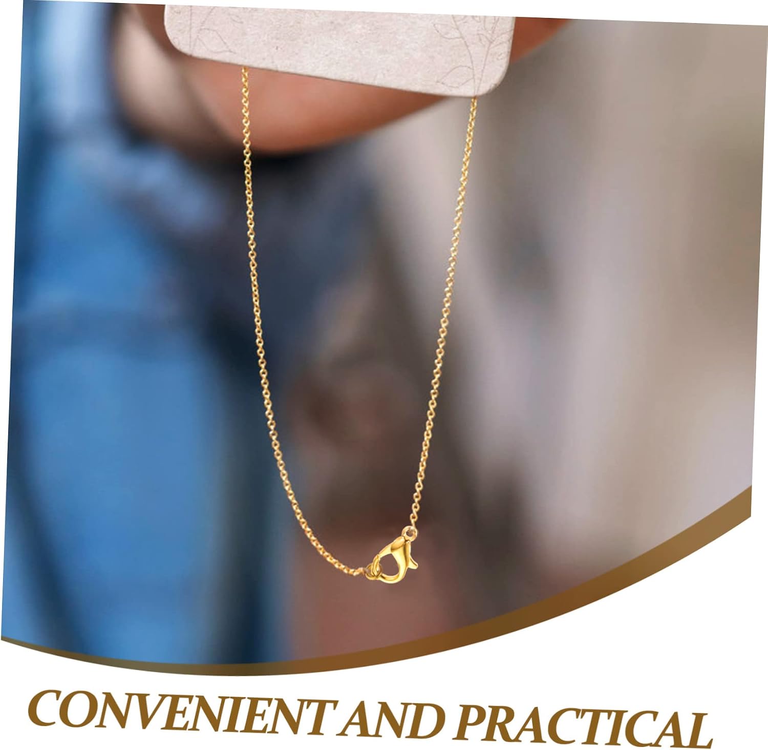 STOBOK 3sets Gold Lobster Claw Clasp Hook Jewelry Making Chain DIY Necklace Bracelet