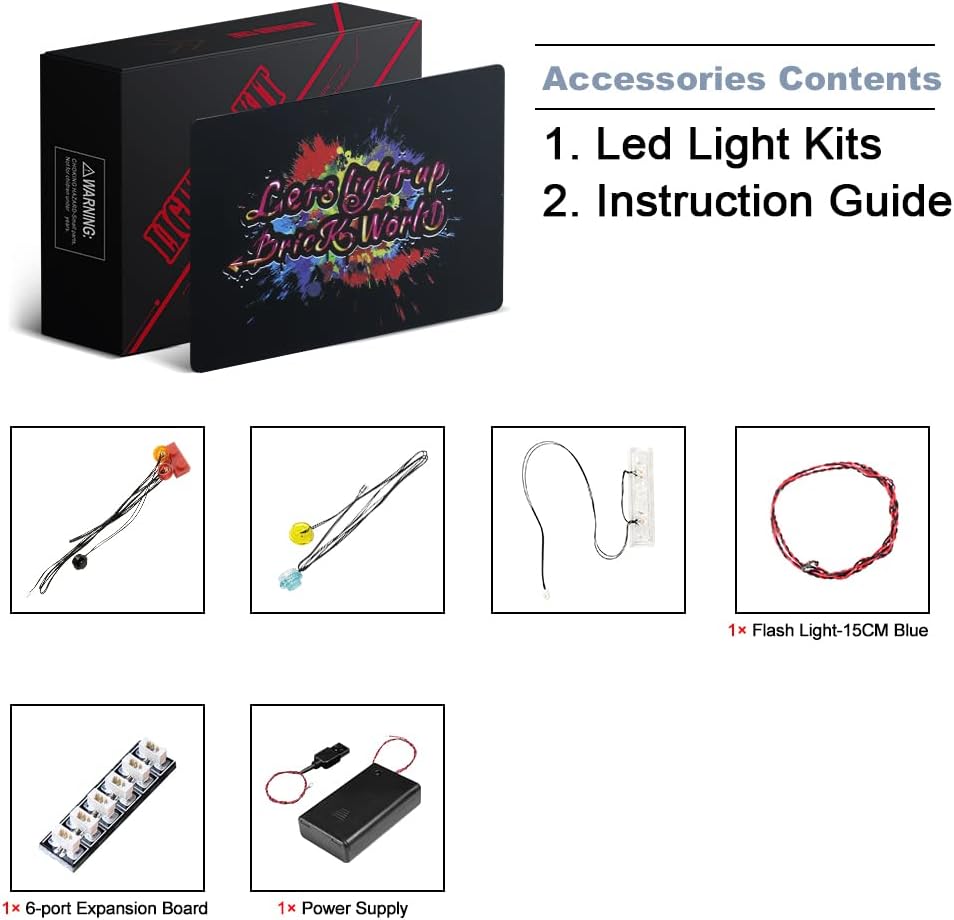 BrickBling Light Kit Compatible with Lego Minecraft The Ruined Portal 21172 for Adult, LED Lighting Compatible with Lego Minecraft Set (No Model, Only Lights)