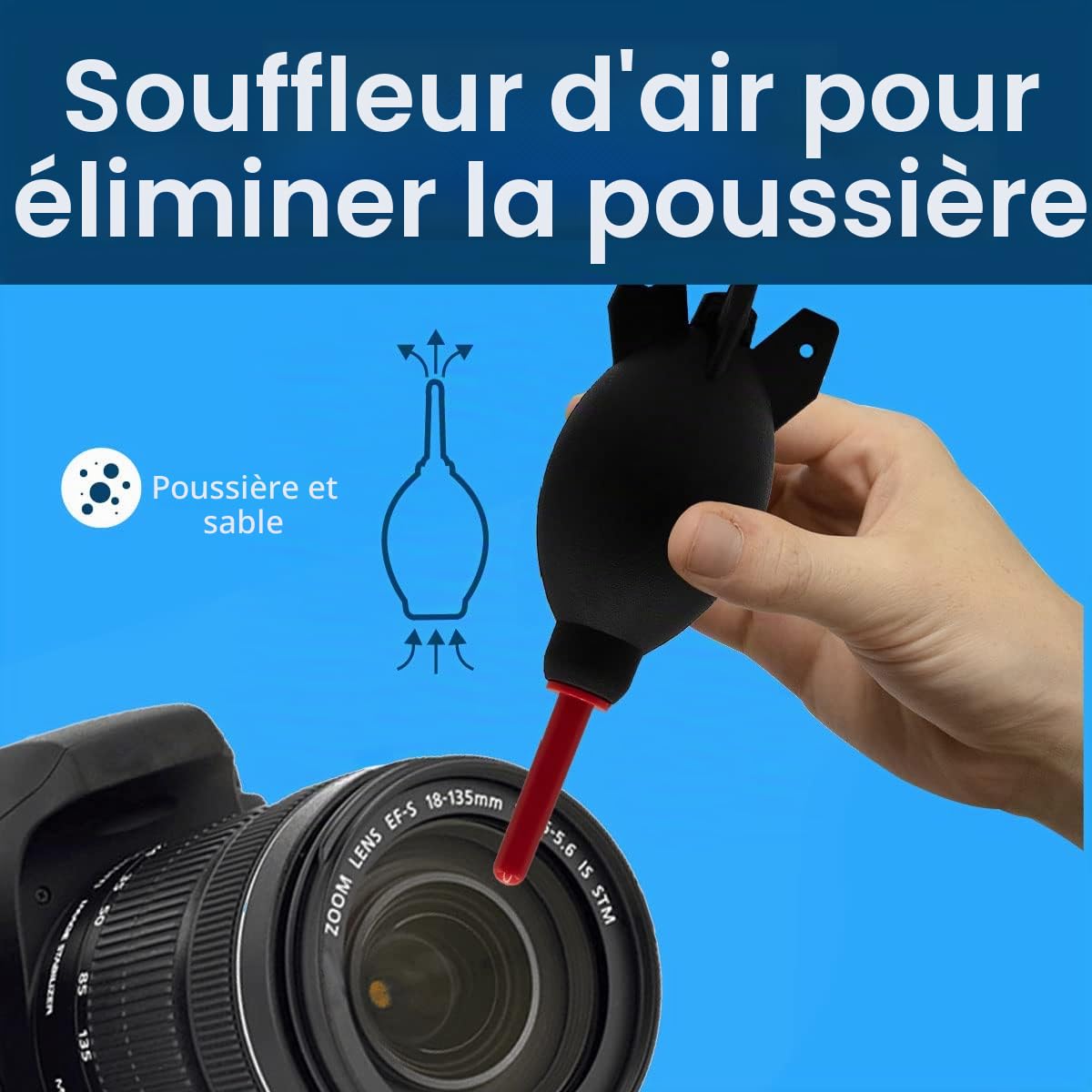 MMOBIEL Kit de Nettoyage d'Objectif d'Appareil Photo - 53 pcs - Kit pour Appareil Photo Reflex Numérique avec Cotons-Tiges de Nettoyage APS-C et Full Frame - Manuel d'Instruction Inclus