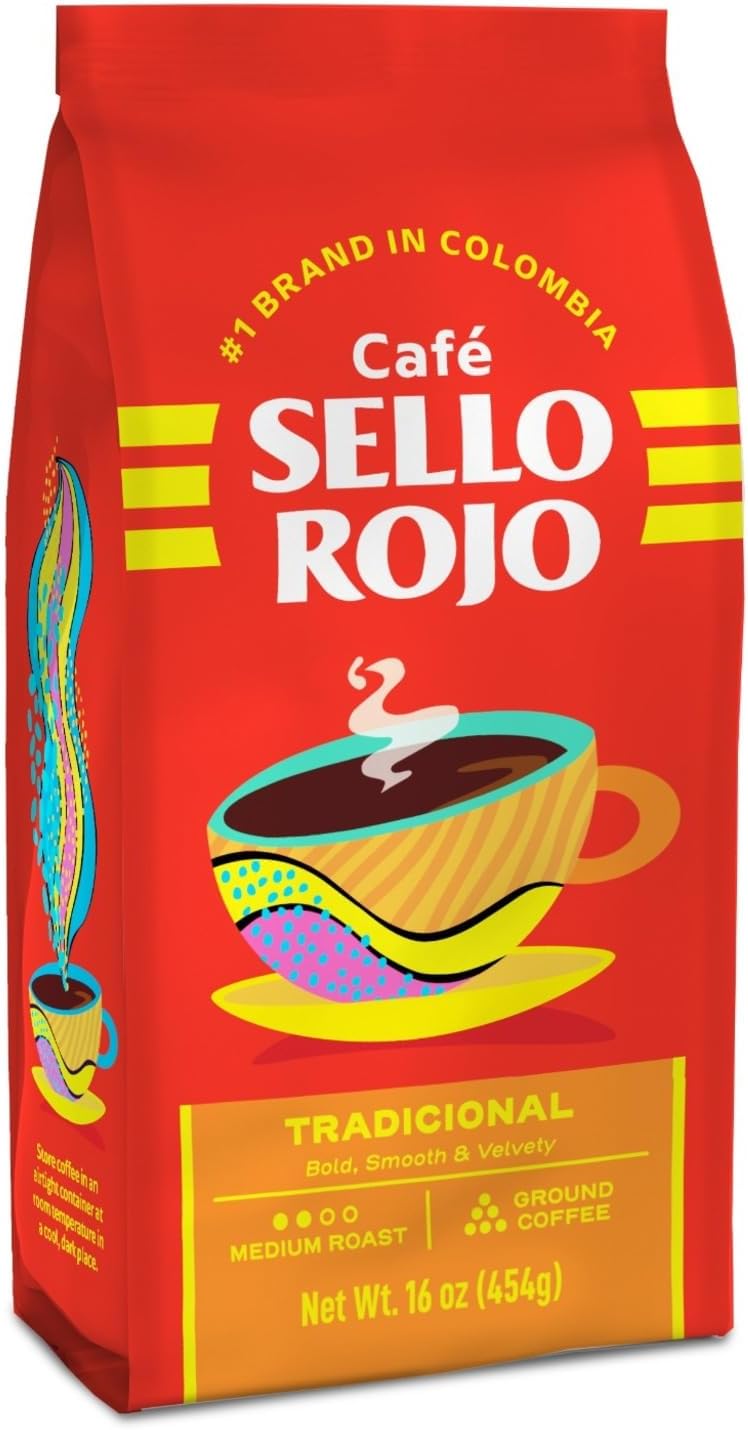Sello Rojo Tradicional Medium Roast Ground Coffee, 16 oz