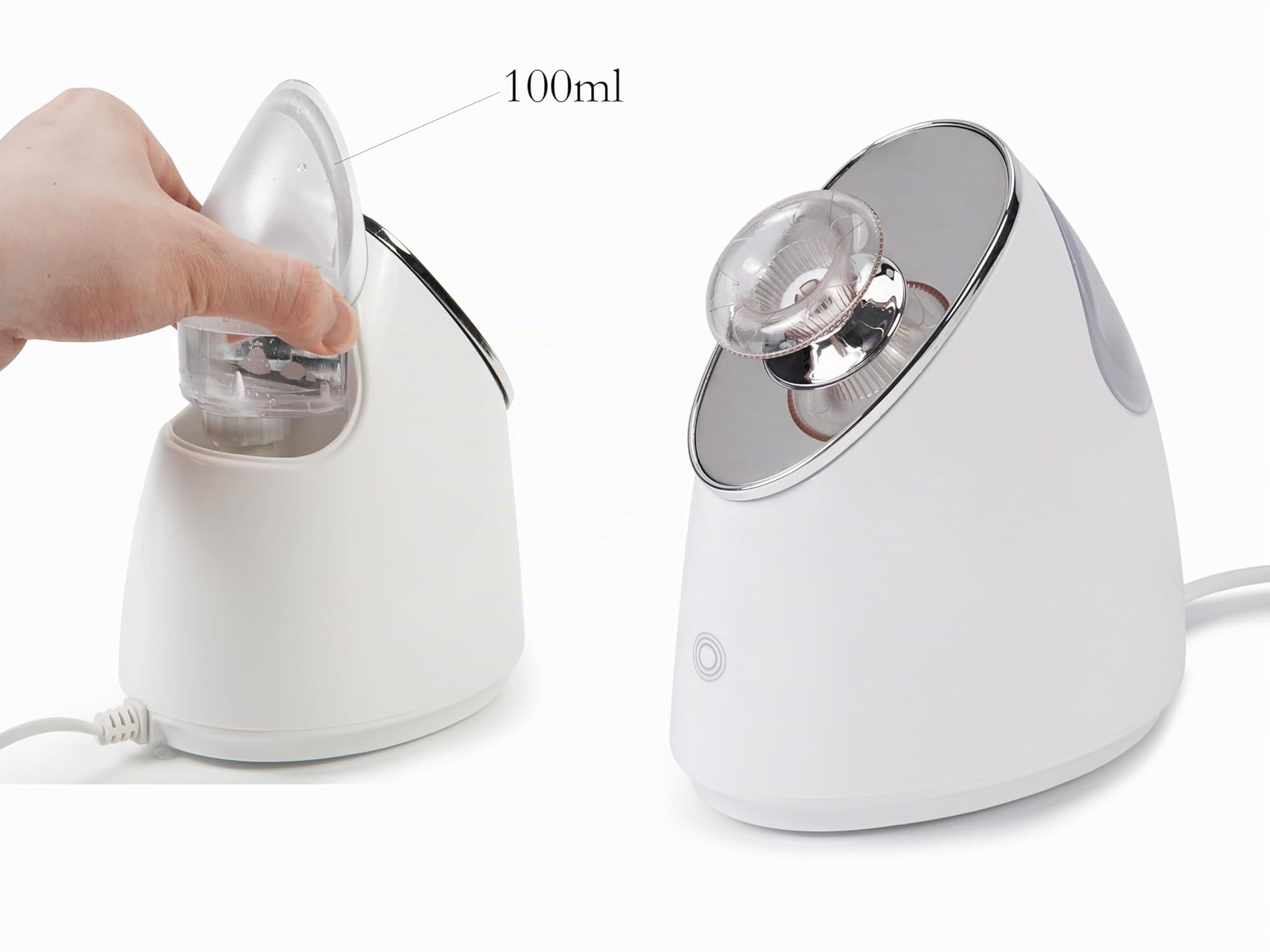 Vaporisateur facial extensible nano ionique 360 degrés humidificateur chaud nettoyage peau spa