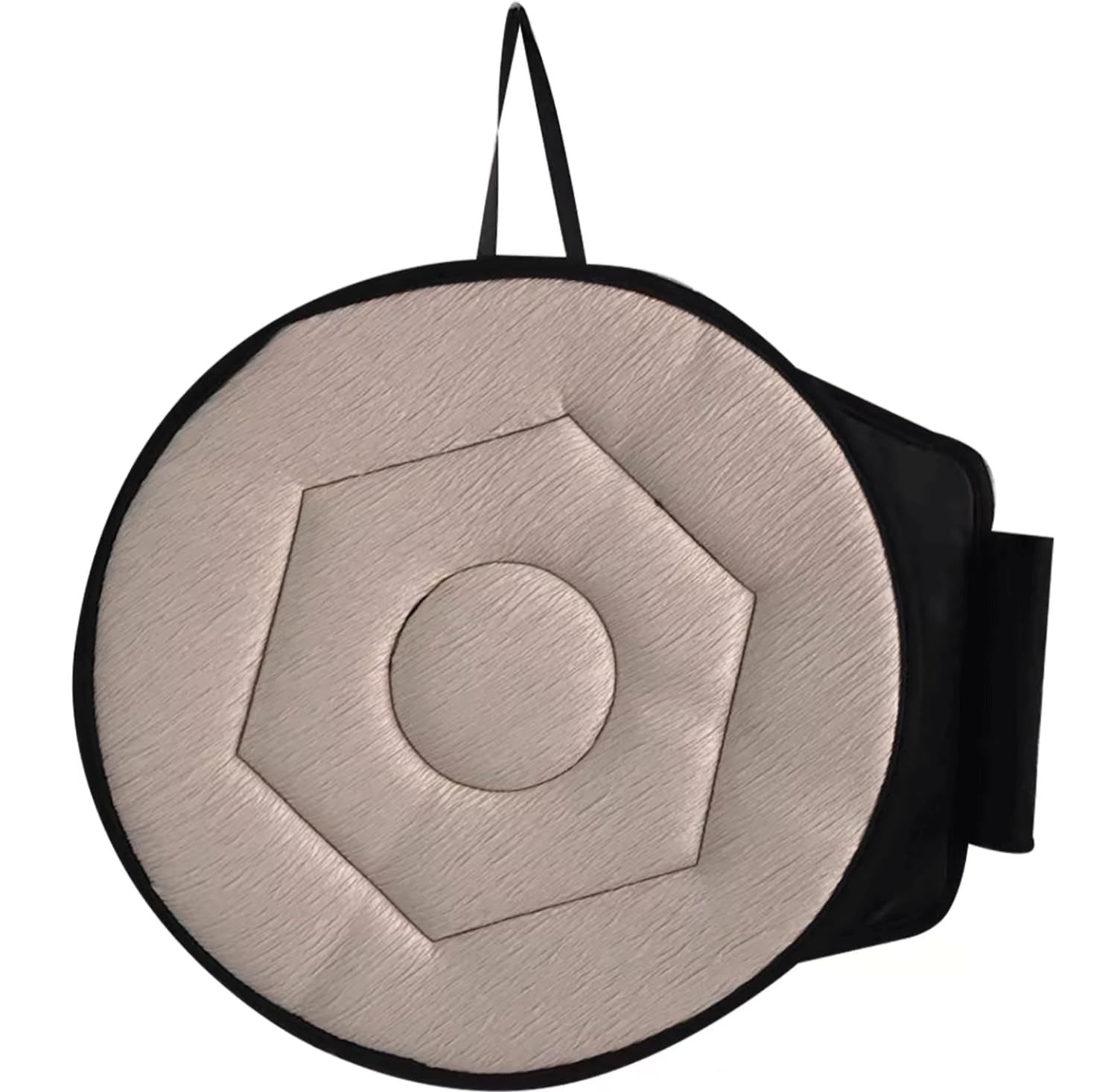 Cuscino per Sedia Cuscino per Sedile Girevole, Cuscino Rotante per Seggiolino Auto Flessibile Portatile Antiscivolo per Spostamenti Facili per Anziani Incinti(Color:Beige)
