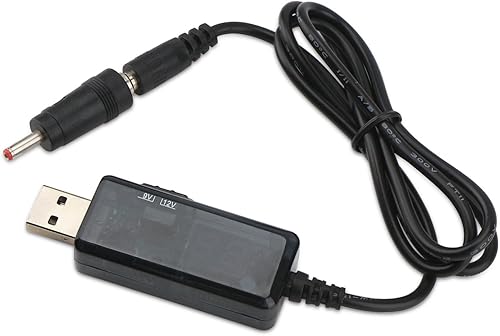 Miniatura 4 de DROK USB to 9v, 5v to 12v Step Up, USB Cable DC 5V Boost to 9V 12V Voltage Converter 1A Step-up Volt Transformer Power Regulator Line with LED