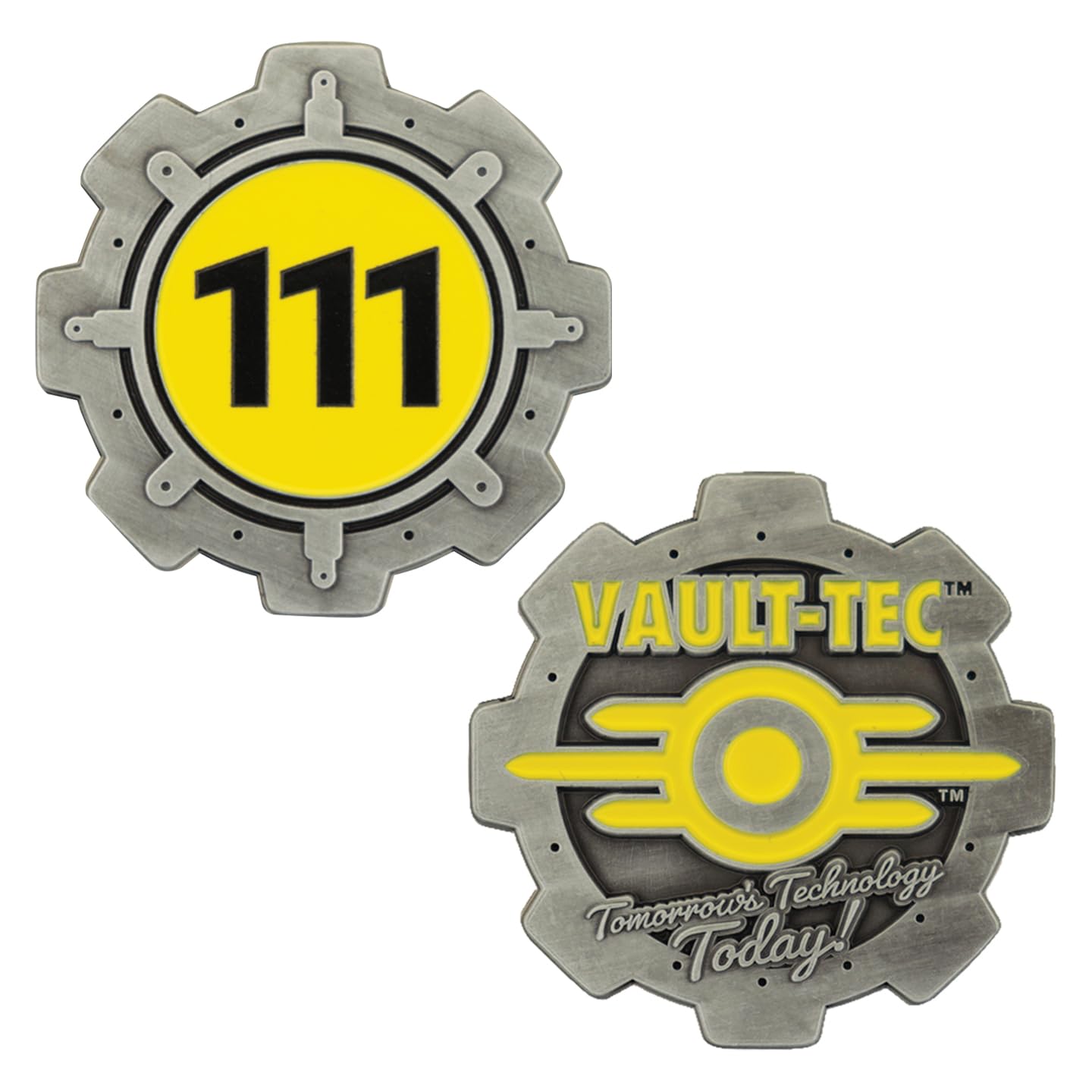 FaNaTtik Fallout Limited Edition Vault 111 Door Coin - Official Collectible Merchandise - Individually Numbered Metal Item