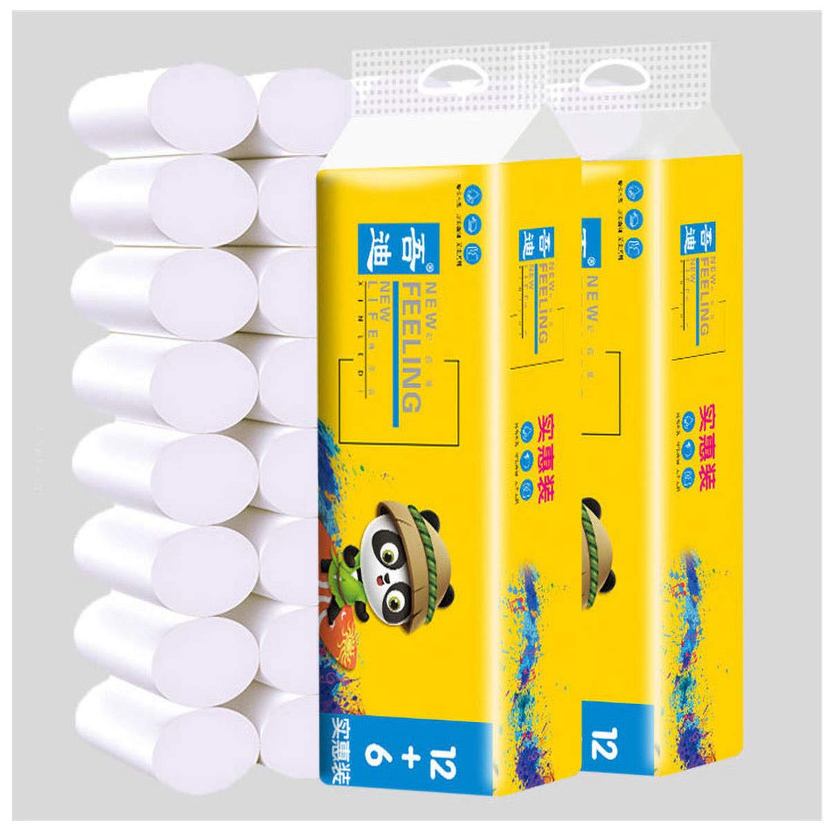 Buy Napoo Biodegradable Toilet Paper 4 Ply Tubeless Bath Tissue Bulk