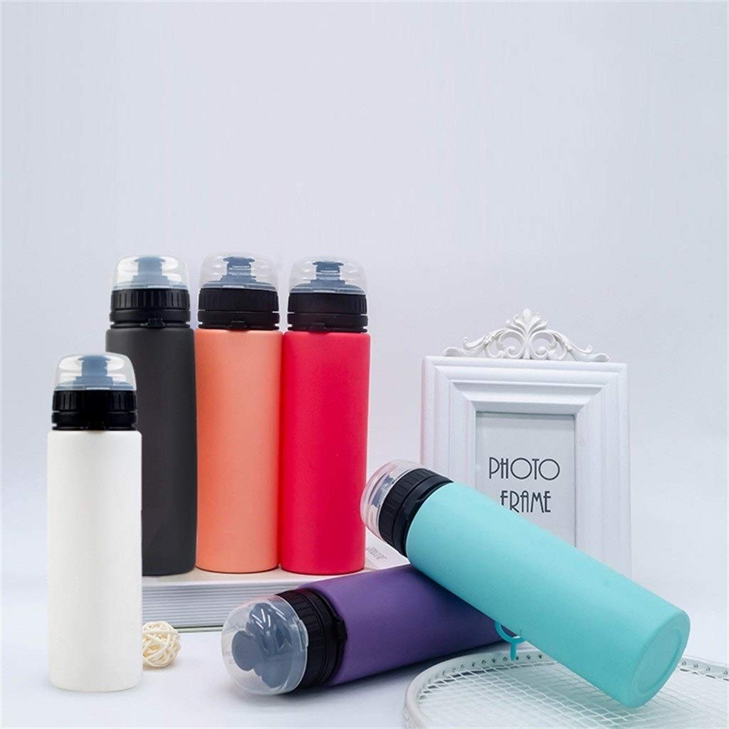 Bottiglia d'Acqua Pieghevole, Anti-Caduta Gel di Silice Compressione di Viaggio Usato for Fitness All'aperto (4 Colori)