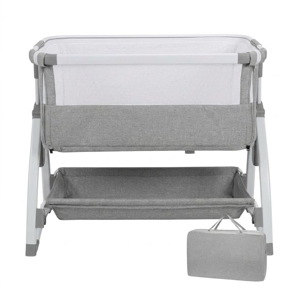 Lit bébé multifonction 5-en-1 transformable en balancelle et parc pliable Zstar