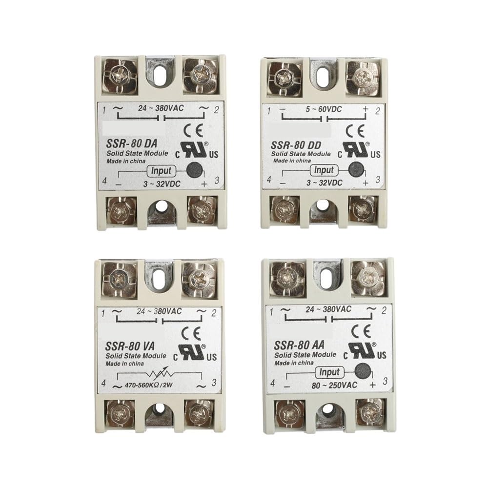 SSR-80DD Module de Relais Statique Industriel 80A DMWD pour Courant Continu
