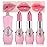 BINGBRUSH Crystal Flower Jelly Color Changing Lipstick,Long Lasting Lip Care Moisturizer Lip Balm Magic Color Change Lip Gloss Lip Tint Stain Matte Makeup Lipstick (01Pink flower)