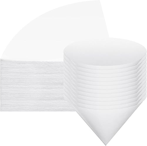 Cono de filtro de tela no tejida cono de filtro para la producción de jarabe de arce y aceite comestible (60 piezas, 10 pulgadas)