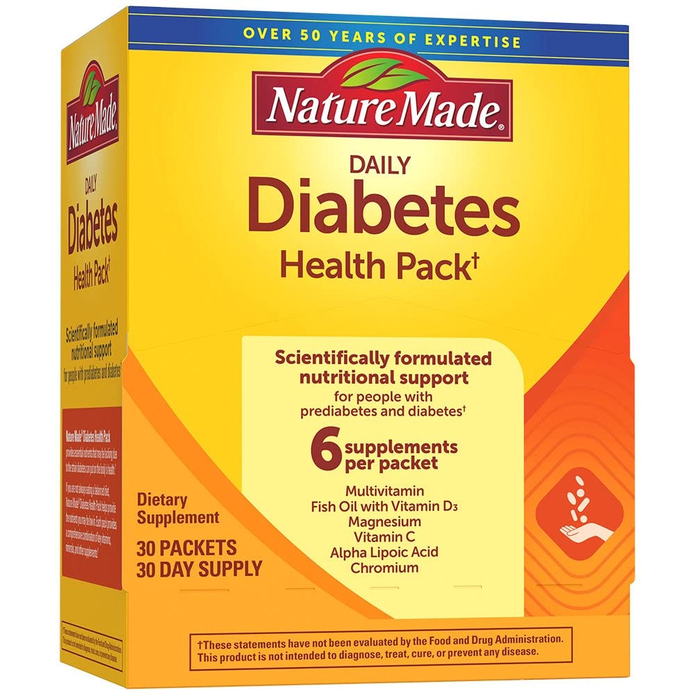 Nature Made Diabetes Health Pack, 30 Packets (Pack of 2)