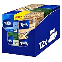Tempo Fazzoletti Box - 3 Veli - 12 Confezioni da 60 fazzoletti