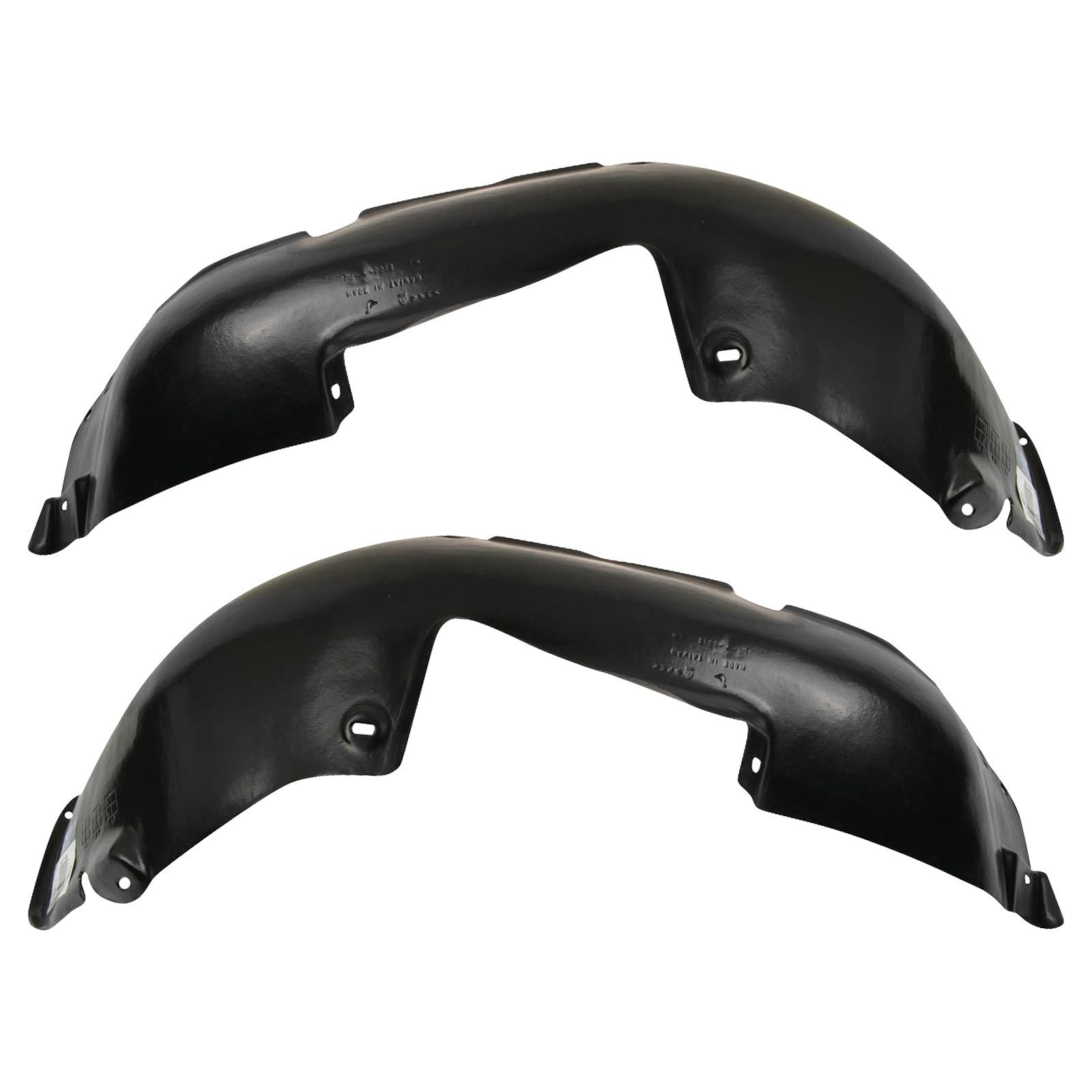 TRQ Front Inner Fender Liner Set | For 1999-2006 Volkswagen Golf 2001-2005 Jetta VW1248103 VW1249103