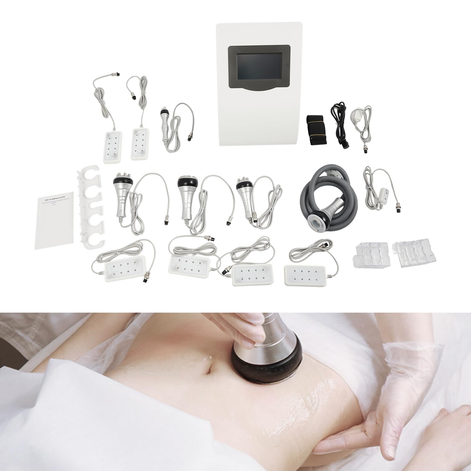 Máquina de pérdida de peso 5 en 1, cavitación 40 K, dispositivo multipolar de radiofrecuencia, quema grasa, cuidado de la piel para salón de belleza, spa, hogar