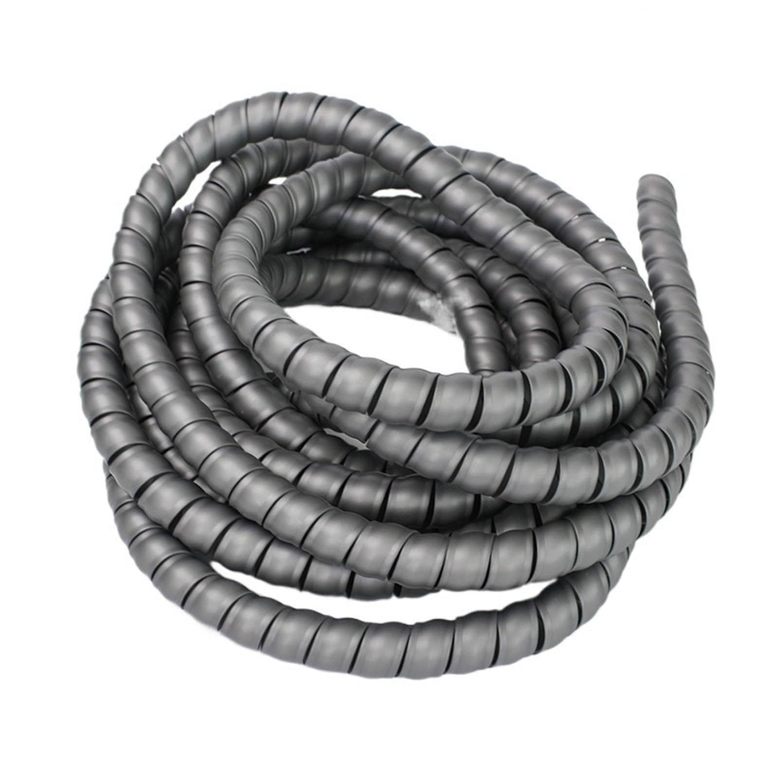 Tubo enrollador de Cables, Manguito Flexible for gestión de Cables en Espiral, Multicolor(Gray,20mm Inside Diameter)