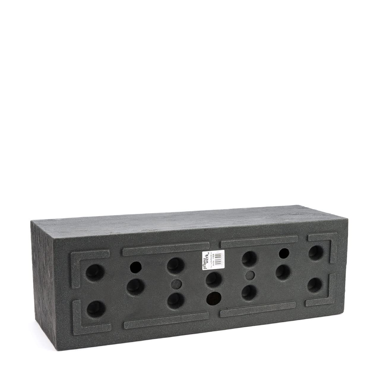 Pflanzwerk® Pots de Fleurs Tub Jardinière Anthracite Plastique 27x80x30cm *Résistant au Gel* *Protection UV* *Qualité européenne*