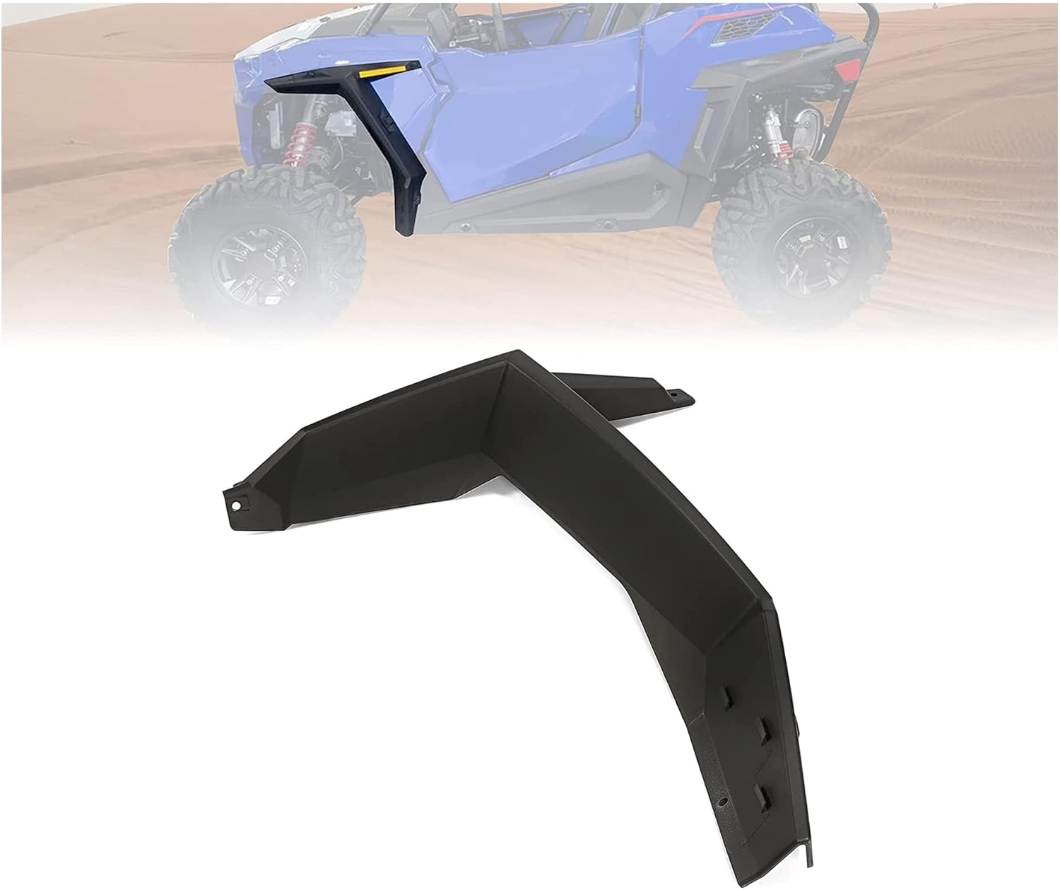 KUAFU Fender Flare – Protector contra salpicaduras compatible con Polaris RZR Trail 900 EPS UTV 2014-2024, protectores de barro, protección contra