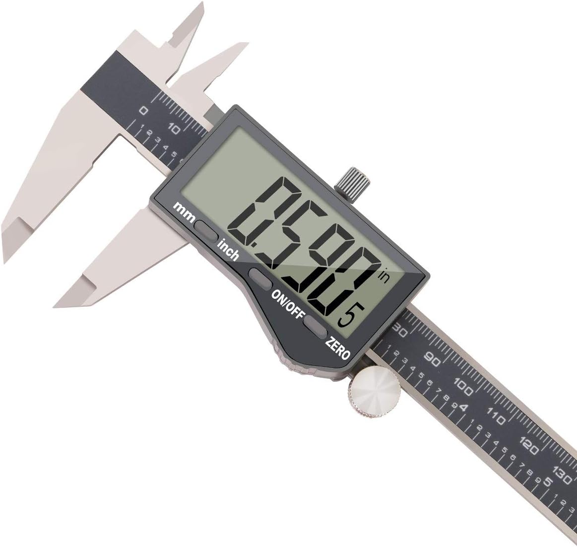 Stainless Steel Digital Vernier Caliper,Electronic Ruler Measuring Tool 0-6 Inch/150 mm,Inch/Metric Conversion with Large LCD Screen, by FstDgte